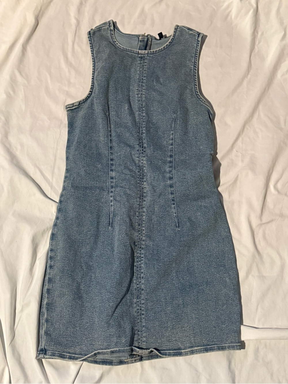 Express Light Blue Denim Mini Dress